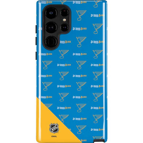 NHL St. Louis Blues Pattern Galaxy S25 Ultra Impact Case